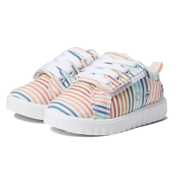 Roxy Kids Sheilahh Rainbow Stripe Sneakers Toddler Size 5 - Picture 2 of 11